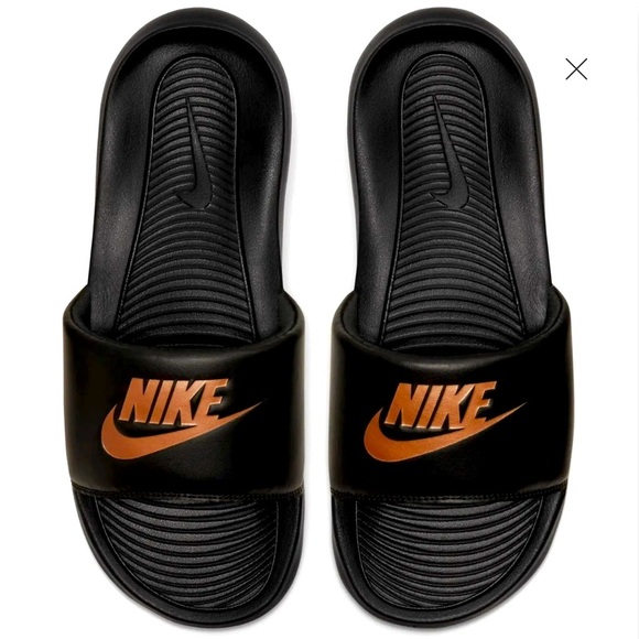 EUC: NIKE slides with rose gold logo | 7 - Picture 1 of 8